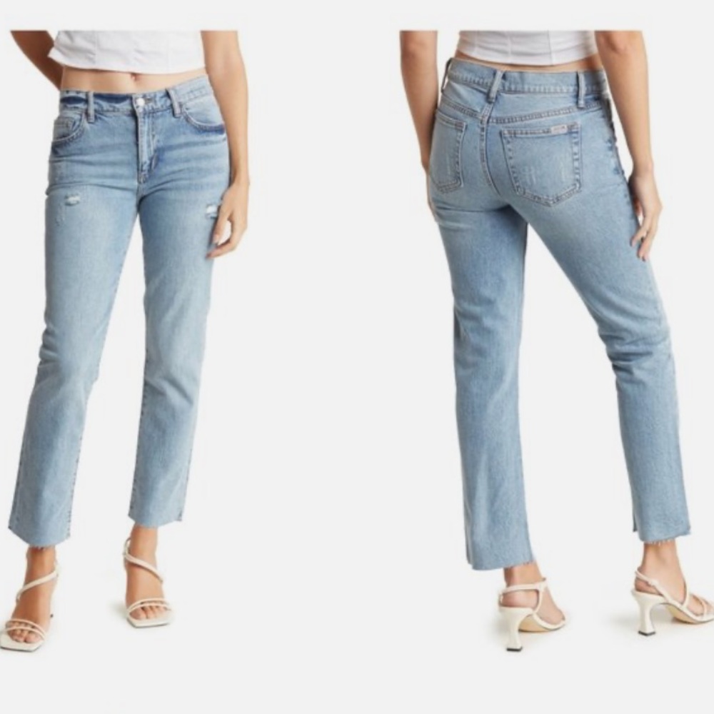 Joe’s Jeans Lara Straight Raw Hem Jeans